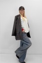 blazer effetto pelle kalie